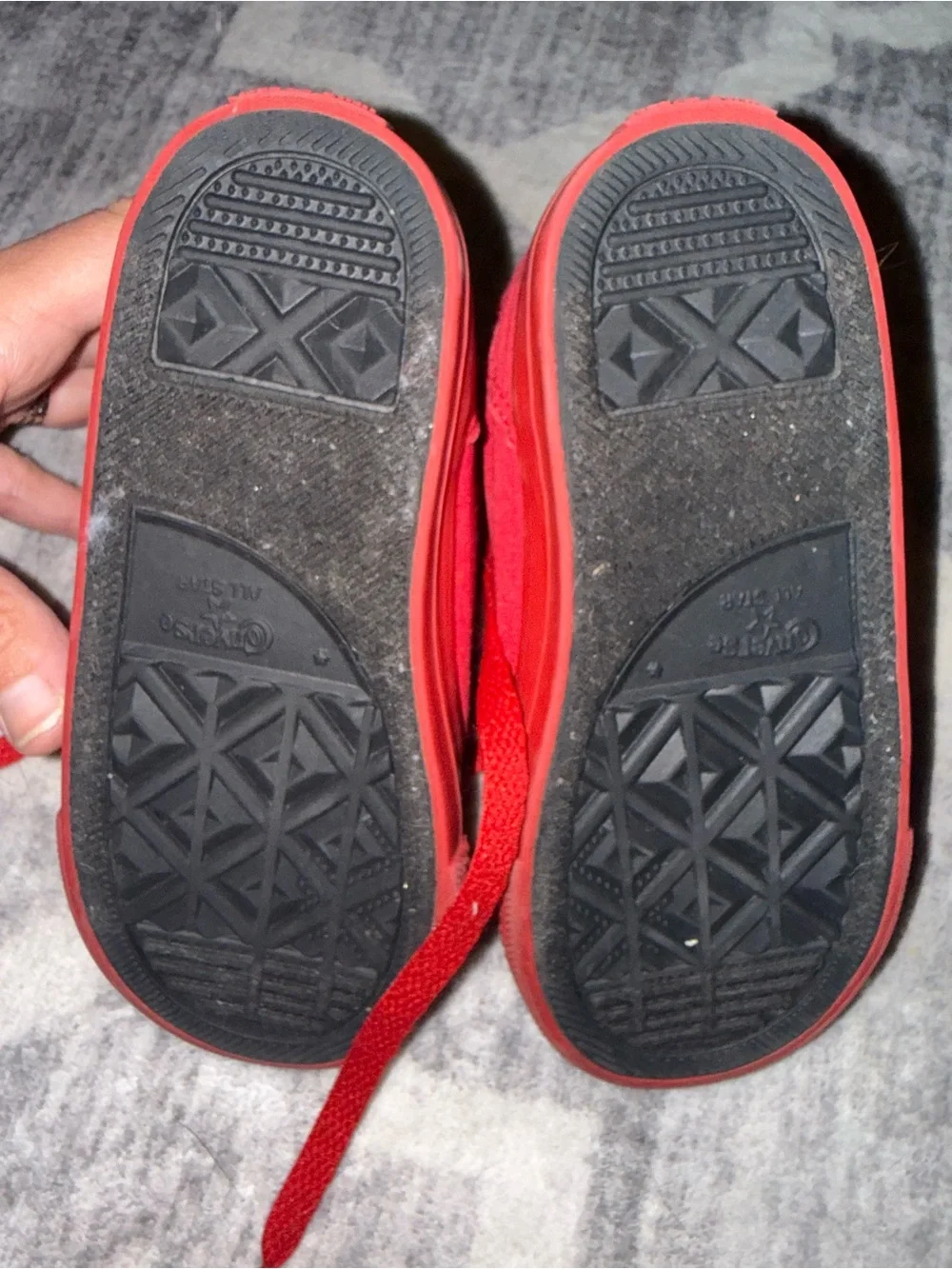 Converse Kids Red High-Top Canvas Sneakers